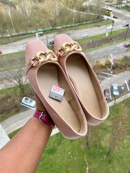 Primark gold beige Ballerinas