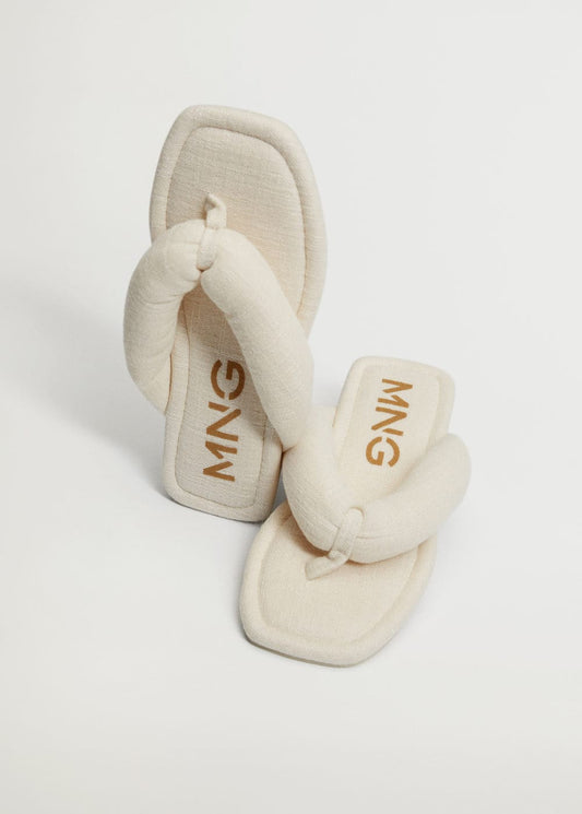 MANGO Cotton home slippers