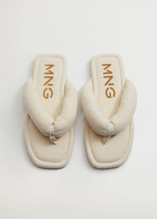 MANGO Cotton home slippers