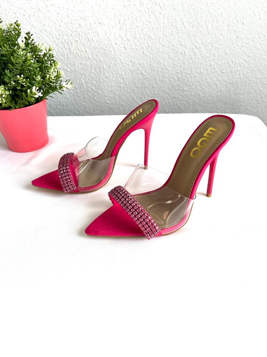 EGO Pink stoned heel